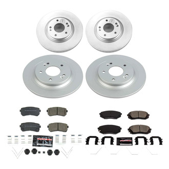 PowerStop® - Z23 Evolution Geomet® Plain Front and Rear Brake Kit