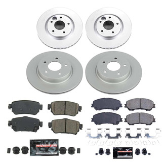 PowerStop® - Z23 Evolution Geomet® Plain Front and Rear Brake Kit