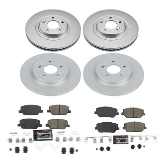 PowerStop® - Z23 Evolution Geomet® Plain Front and Rear Brake Kit