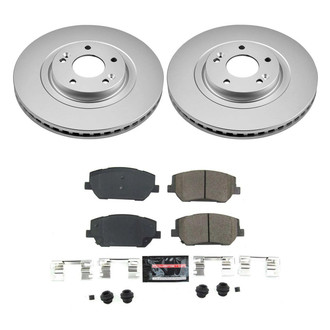 PowerStop® - Z23 Evolution Geomet® Plain Front Brake Kit
