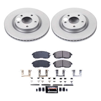 PowerStop® - Z23 Evolution Geomet® Plain Front Brake Kit