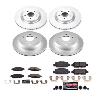 PowerStop® - Z23 Evolution Geomet® Plain Front and Rear Brake Kit
