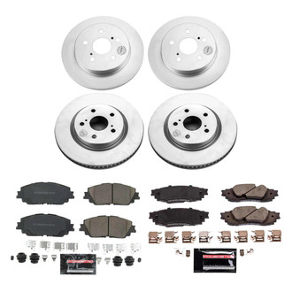 PowerStop® - Z23 Evolution Geomet® Plain Front and Rear Brake Kit