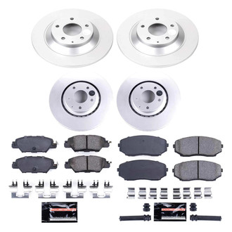 PowerStop® - Z23 Evolution Geomet® Plain Front and Rear Brake Kit