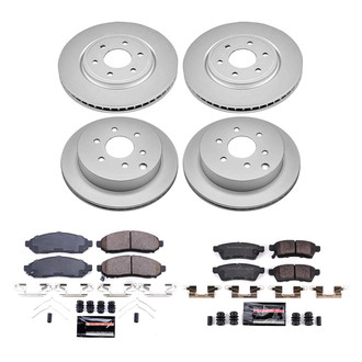 PowerStop® - Z23 Evolution Geomet® Plain Front and Rear Brake Kit