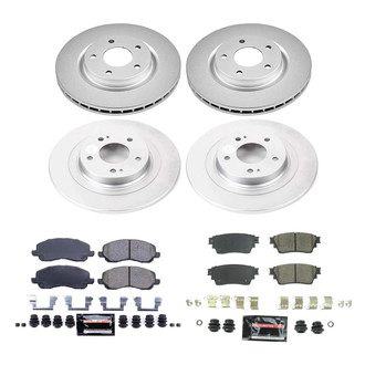 PowerStop® - Z23 Evolution Geomet® Plain Front and Rear Brake Kit
