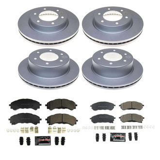 PowerStop® - Z23 Evolution Geomet® Plain Front and Rear Brake Kit