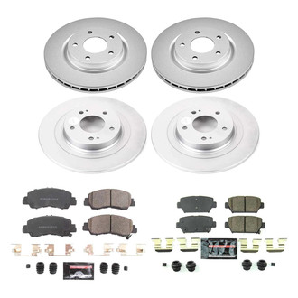 PowerStop® - Z23 Evolution Geomet® Plain Front and Rear Brake Kit