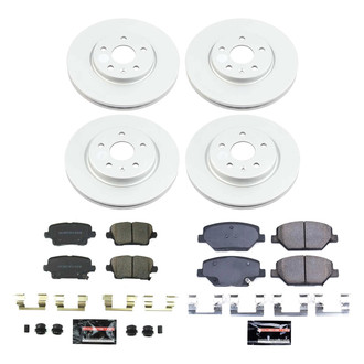 PowerStop® - Z23 Evolution Geomet® Plain Front and Rear Brake Kit