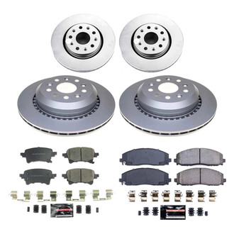 PowerStop® - Z23 Evolution Geomet® Plain Front and Rear Brake Kit