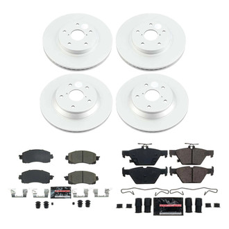 PowerStop® - Z23 Evolution Geomet® Plain Front and Rear Brake Kit