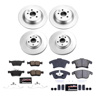 PowerStop® - Z23 Evolution Geomet® Plain Front and Rear Brake Kit