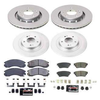 PowerStop® - Z23 Evolution Geomet® Plain Front and Rear Brake Kit