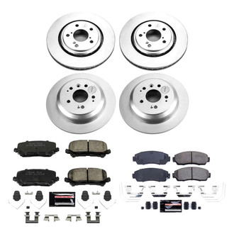 PowerStop® - Z23 Evolution Geomet® Plain Front and Rear Brake Kit