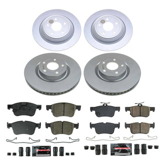 PowerStop® - Z23 Evolution Geomet® Plain Front and Rear Brake Kit