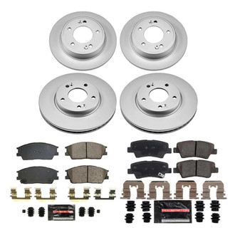 PowerStop® - Z23 Evolution Geomet® Plain Front and Rear Brake Kit