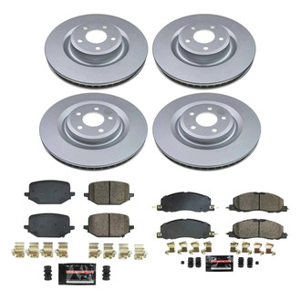 PowerStop® - Z23 Evolution Geomet® Plain Front and Rear Brake Kit