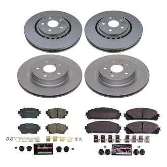 PowerStop® - Z23 Evolution Geomet® Plain Front and Rear Brake Kit