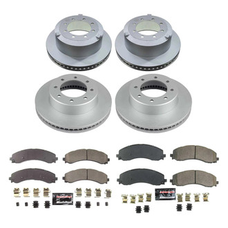 PowerStop® - Z23 Evolution Geomet® Plain Front and Rear Brake Kit