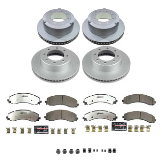 PowerStop® - Z36 Evolution Geomet® Plain Front and Rear Brake Kit