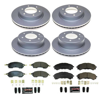 PowerStop® - Z23 Evolution Geomet® Plain Front and Rear Brake Kit