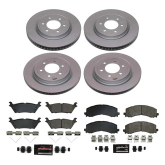 PowerStop® - Z23 Evolution Geomet® Plain Front and Rear Brake Kit