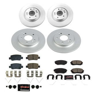 PowerStop® - Z23 Evolution Geomet® Plain Front and Rear Brake Kit