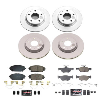 PowerStop® - Z23 Evolution Geomet® Plain Front and Rear Brake Kit