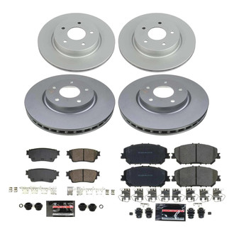 PowerStop® - Z23 Evolution Geomet® Plain Front and Rear Brake Kit