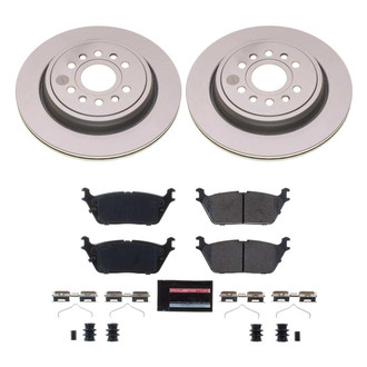 PowerStop® - Z23 Evolution Geomet® Plain Rear Brake Kit