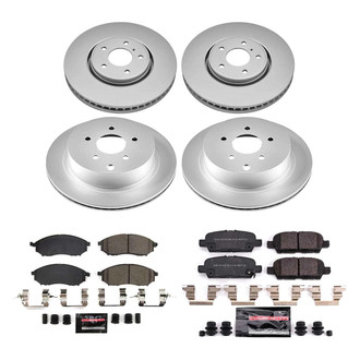 PowerStop® - Z23 Evolution Geomet® Plain Front and Rear Brake Kit