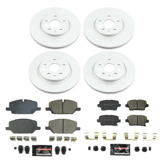 PowerStop® - Z23 Evolution Geomet® Plain Front and Rear Brake Kit