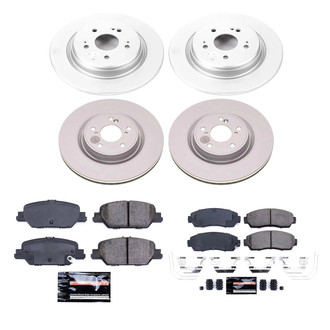 PowerStop® - Z23 Evolution Geomet® Plain Front and Rear Brake Kit