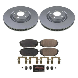 PowerStop® - Z23 Evolution Geomet® Plain Front Brake Kit