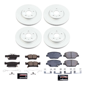 PowerStop® - Z23 Evolution Geomet® Plain Front and Rear Brake Kit