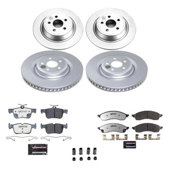 PowerStop® - Z36 Evolution Geomet® Plain Front and Rear Brake Kit