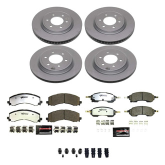 PowerStop® - Z36 Evolution Geomet® Plain Front and Rear Brake Kit