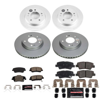 PowerStop® - Z23 Evolution Geomet® Plain Front and Rear Brake Kit