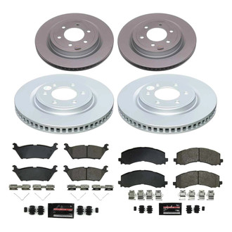PowerStop® - Z23 Evolution Geomet® Plain Front and Rear Brake Kit