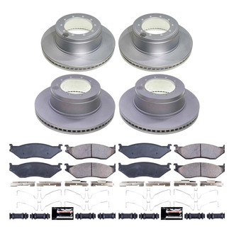 PowerStop® - Z23 Evolution Geomet® Plain Front and Rear Brake Kit