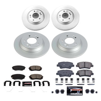 PowerStop® - Z23 Evolution Geomet® Plain Front and Rear Brake Kit