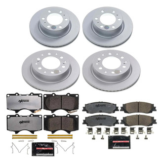 PowerStop® - Z36 Evolution Geomet® Plain Front and Rear Brake Kit