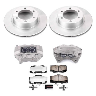 PowerStop® - Z36 Extreme Plain Front Brake Kit with Calipers