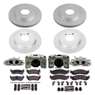 PowerStop® - Z23 Evolution Sport Plain Front and Rear Brake Kit with Calipers