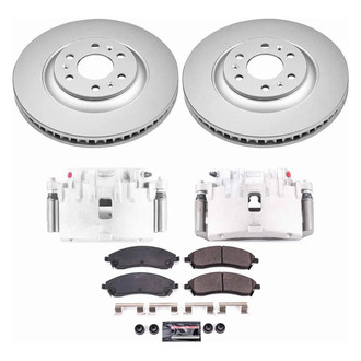 PowerStop® - Z23 Evolution Sport Plain Front Brake Kit with Calipers