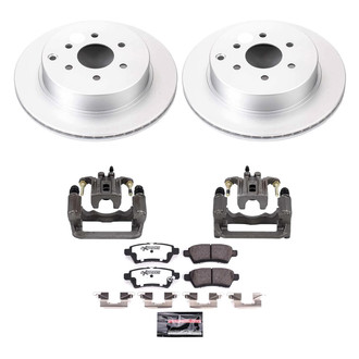 PowerStop® - Z36 Extreme Plain Rear Brake Kit with Calipers