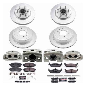 PowerStop® - Z23 Evolution Sport Plain Front and Rear Brake Kit with Calipers