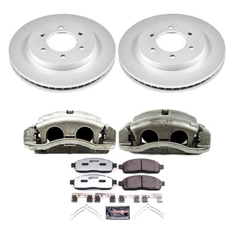 PowerStop® - Z36 Extreme Plain Front Brake Kit with Calipers