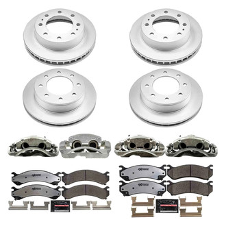 PowerStop® - Z36 Extreme Plain Front and Rear Brake Kit with Calipers
