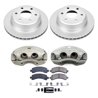 PowerStop® - Z23 Evolution Sport Plain Rear Brake Kit with Calipers